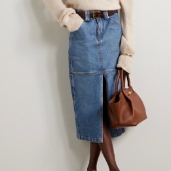 A.L.C. Alden Split Denim Midi Skirt – Blue – Size 2 – NWT - Picture 6 of 15